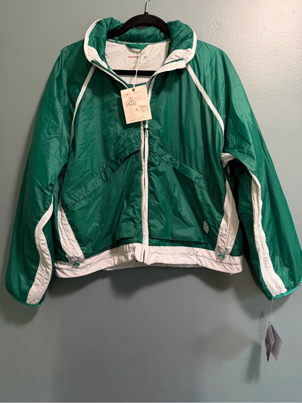 FP Movement by Free People Earth Gem Packable Green Jacket Women’s Small NEW